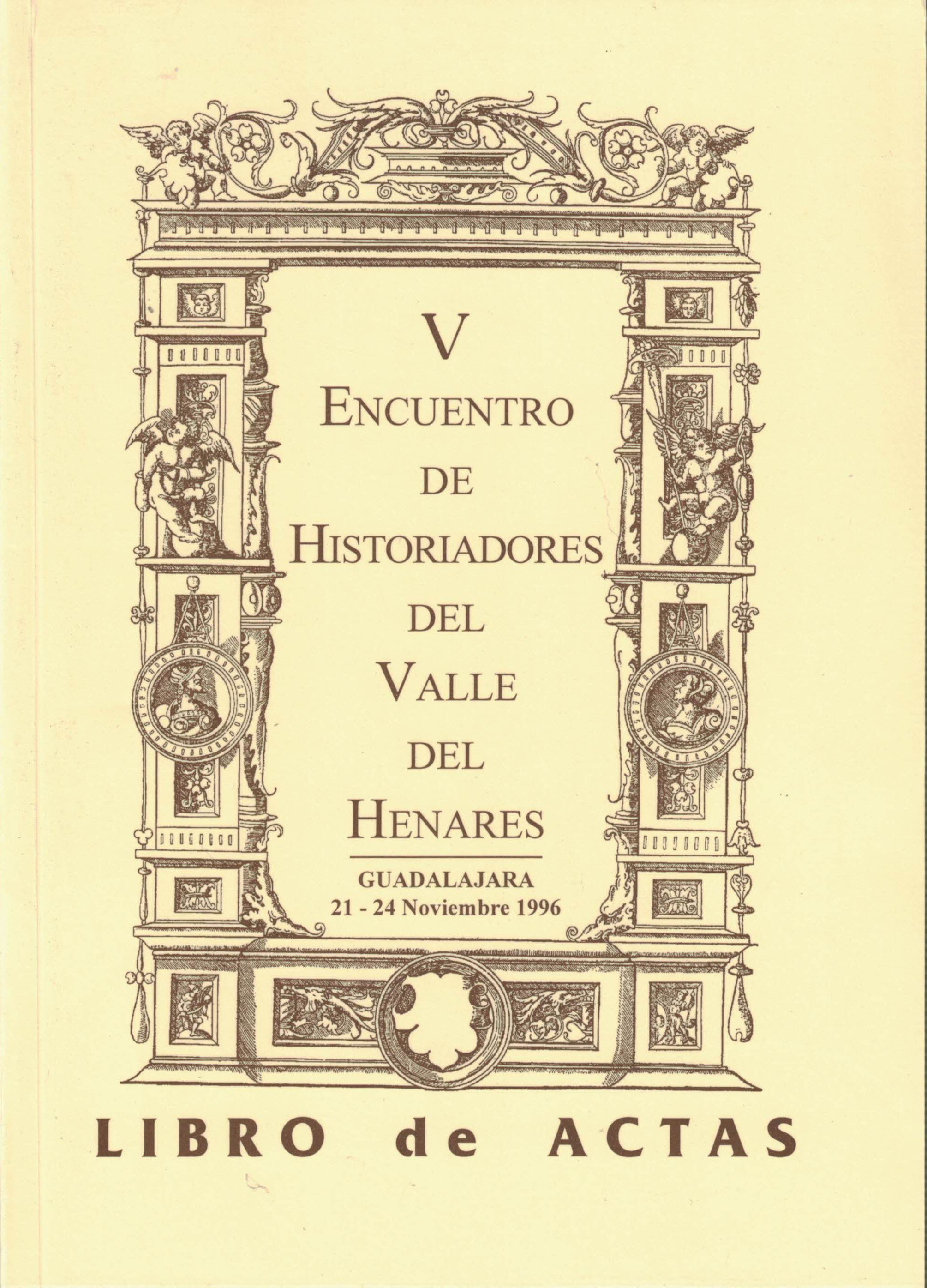 V Actas del Encuentro de historiadores del valle del Henares